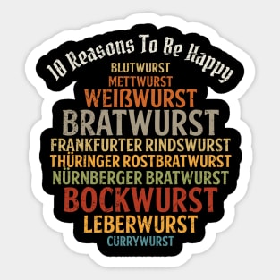 Sausage Lover Meat Eater Octoberfest Beer Sticker